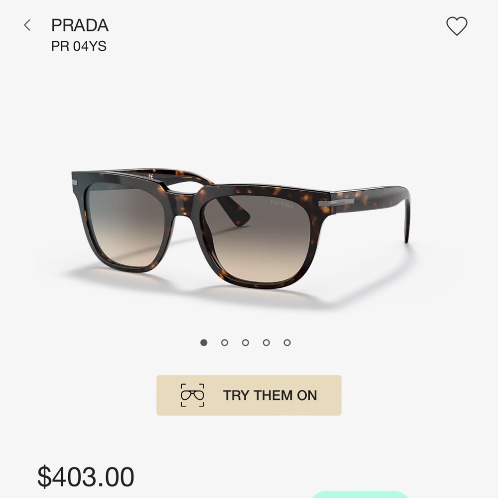 Tortoise PRADA PR 04YS sunglasses